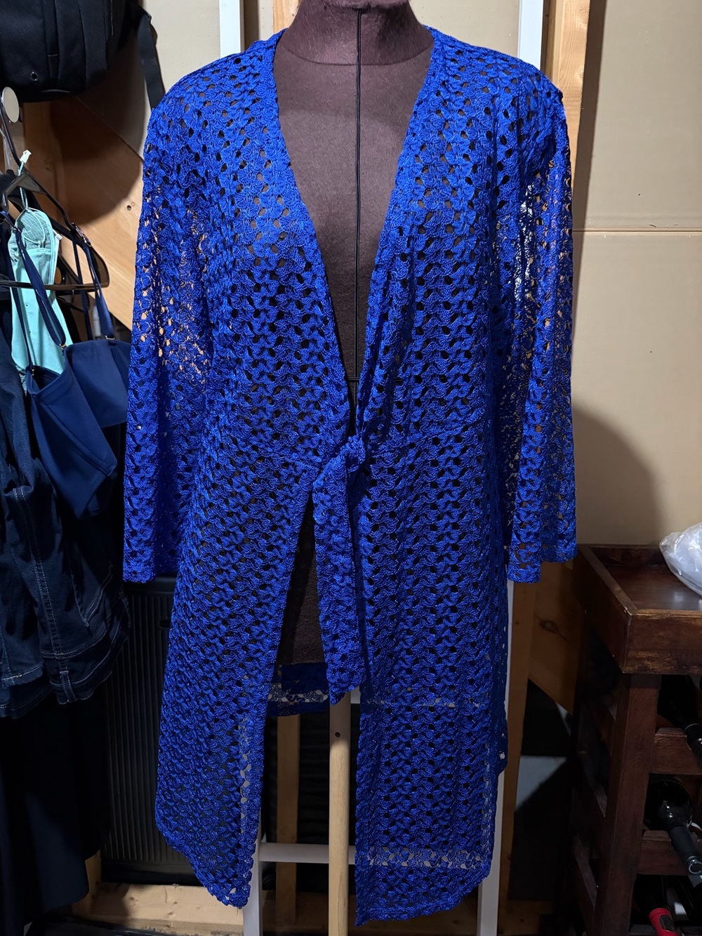 Women’s Crochet Swim Cover sz XL